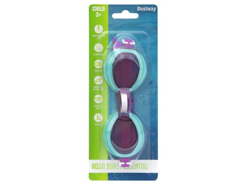 Bestway różowe okularki gogle do pływania 3+ 21002 Bestway różowe okularki gogle do pływania 3+ 21002