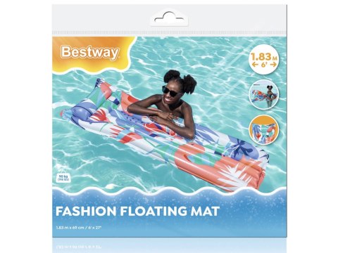 Bestway Kolorowy dmuchany Materac do wody plażowy 183 x 69cm 44033 Bestway Kolorowy dmuchany Materac do wody plażowy 183 x 69cm 44033