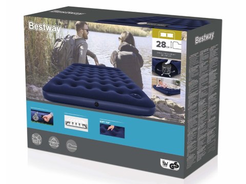 Bestway materac dmuchany Air Mattress Queen wbudowana pompka 203x152 67226 Bestway materac dmuchany Air Mattress Queen wbudowana pompka 203x152 67226