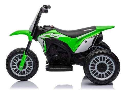 Jeździk na akumulator MOTOCYKL ELEKTRO HONDA CRF450 trójkołowa elektryczny zielony Jeździk na akumulator MOTOCYKL ELEKTRO HONDA CRF450 trójkołowa elektryczny zielony