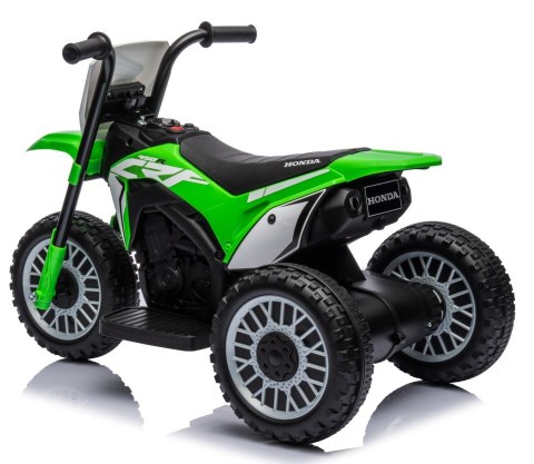 Jeździk na akumulator MOTOCYKL ELEKTRO HONDA CRF450 trójkołowa elektryczny zielony Jeździk na akumulator MOTOCYKL ELEKTRO HONDA CRF450 trójkołowa elektryczny zielony