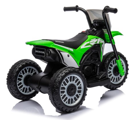 Jeździk na akumulator MOTOCYKL ELEKTRO HONDA CRF450 trójkołowa elektryczny zielony Jeździk na akumulator MOTOCYKL ELEKTRO HONDA CRF450 trójkołowa elektryczny zielony