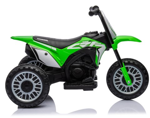 Jeździk na akumulator MOTOCYKL ELEKTRO HONDA CRF450 trójkołowa elektryczny zielony Jeździk na akumulator MOTOCYKL ELEKTRO HONDA CRF450 trójkołowa elektryczny zielony