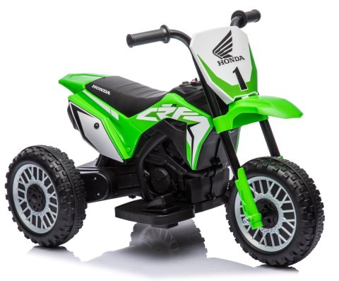 Jeździk na akumulator MOTOCYKL ELEKTRO HONDA CRF450 trójkołowa elektryczny zielony Jeździk na akumulator MOTOCYKL ELEKTRO HONDA CRF450 trójkołowa elektryczny zielony