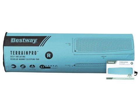 Bestway materac TerrainPro Karimata samopompująca 183x51cm 69621 Bestway materac TerrainPro Karimata samopompująca 183x51cm 69621