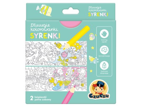 CzuCzu Dłuuugie kolorowanki. Syrenki ZA4843 CzuCzu Dłuuugie kolorowanki. Syrenki ZA4843