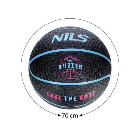 NILS NPK251 PIŁKA DO KOSZYKÓWKI CZARNA BUZZER 5 NILS NILS NPK251 PIŁKA DO KOSZYKÓWKI CZARNA BUZZER 5 NILS