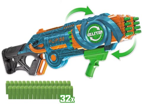 Nerf pistolet wyrzutnia Elite 2.0 FLIP-32 ZA4528 Nerf pistolet wyrzutnia Elite 2.0 FLIP-32 ZA4528