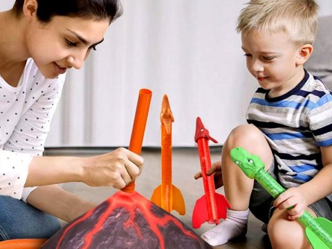 Zestaw Wulkan Wyrzutnia Dinozaurów rakieta armata katapulta ZA5006 Zestaw Wulkan Wyrzutnia Dinozaurów rakieta armata katapulta ZA5006