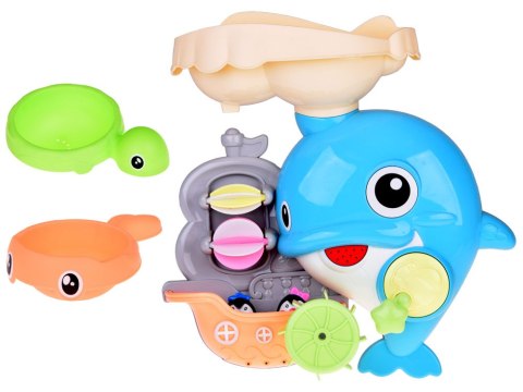 Wesoły Delfin zabawka do kąpieli + łódka z pingwinami ZA5064 Wesoły Delfin zabawka do kąpieli + łódka z pingwinami ZA5064