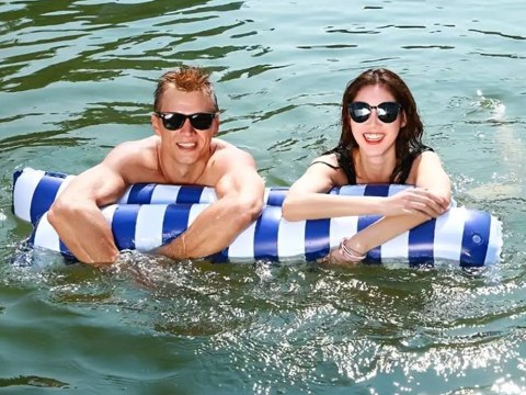 Dmuchany Materac Hamak wodny siatka na basen i plażę SP0766 Dmuchany Materac Hamak wodny siatka na basen i plażę SP0766