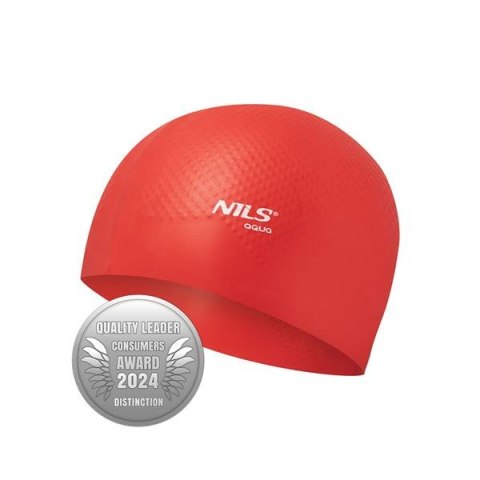 NILS AQUA NQC JEDNOKOLOROWY CZERWONY CZEPEK SILIKONOWY DOTS NILS AQUA NILS AQUA NQC JEDNOKOLOROWY CZERWONY CZEPEK SILIKONOWY DOTS NILS AQUA