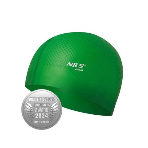 NILS AQUA NQC JEDNOKOLOROWY ZIELONY CZEPEK SILIKONOWY DOTS NILS AQUA NILS AQUA NQC JEDNOKOLOROWY ZIELONY CZEPEK SILIKONOWY DOTS NILS AQUA
