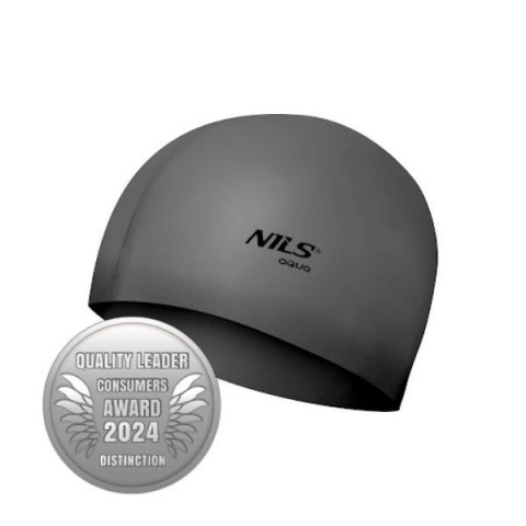 NILS AQUA NQC JEDNOKOLOROWY SL02 CIEMNOSZARY CZEPEK SILIKONOWY NILS AQUA NILS AQUA NQC JEDNOKOLOROWY SL02 CIEMNOSZARY CZEPEK SILIKONOWY NILS AQUA