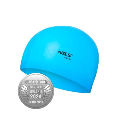 NILS AQUA NQC JEDNOKOLOROWY BL02 NIEBIESKI CZEPEK SILIKONOWY NILS AQUA NILS AQUA NQC JEDNOKOLOROWY BL02 NIEBIESKI CZEPEK SILIKONOWY NILS AQUA