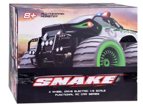 Olbrzymie Auto Monster Snake 4x4 muzyka światła drift 360st. Pilot RC0633 Olbrzymie Auto Monster Snake 4x4 muzyka światła drift 360st. Pilot RC0633