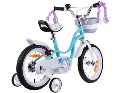 RoyalBaby uroczy Rower 14" Little Swan wstążki koszyk kółka boczne RB14-18 RoyalBaby uroczy Rower 14" Little Swan wstążki koszyk kółka boczne RB14-18