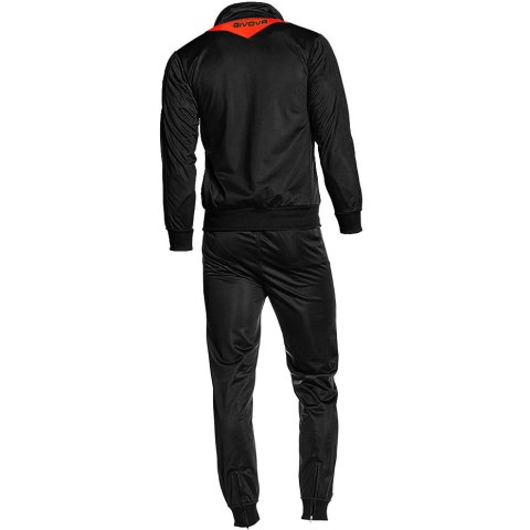 Givova Dres Givova Tuta Visa Fluo czarno-pomarańczowy TR018F 1028 Givova Dres Givova Tuta Visa Fluo czarno-pomarańczowy TR018F 1028