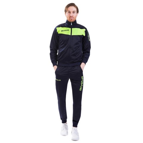 Givova Dres Givova Tuta Visa Fluo granatowo-zielony TR018F 0419 Givova Dres Givova Tuta Visa Fluo granatowo-zielony TR018F 0419