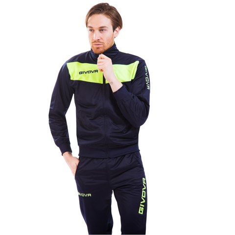 Givova Dres Givova Tuta Visa Fluo granatowo-zielony TR018F 0419 Givova Dres Givova Tuta Visa Fluo granatowo-zielony TR018F 0419