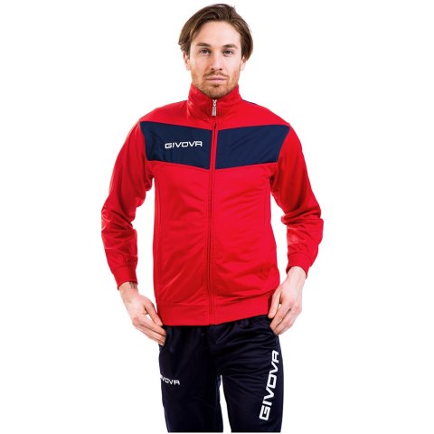 Givova Dres Givova Tuta Visa czerwono-granatowy TR018 1204 Givova Dres Givova Tuta Visa czerwono-granatowy TR018 1204