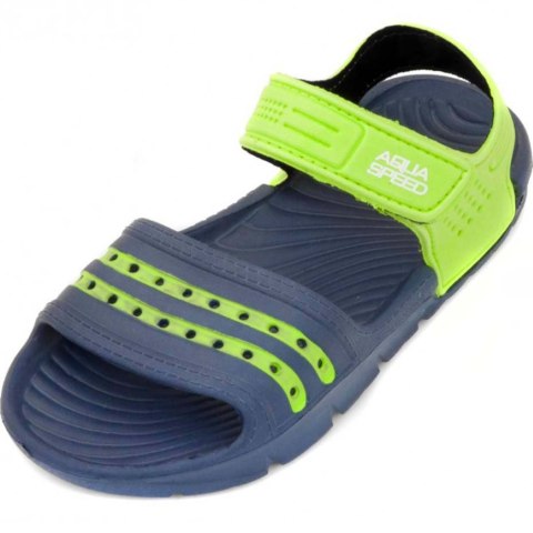 AQUA-SPEED Klapki basenowe dla dzieci Aqua-speed Noli granatowo zielone kol.48 AQUA-SPEED Klapki basenowe dla dzieci Aqua-speed Noli granatowo zielone kol.48