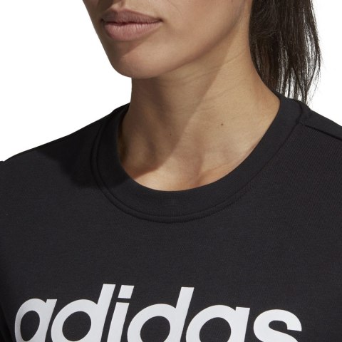 Adidas Bluza damska adidas W Essentials Linear Sweat czarna DP2363 Adidas Bluza damska adidas W Essentials Linear Sweat czarna DP2363