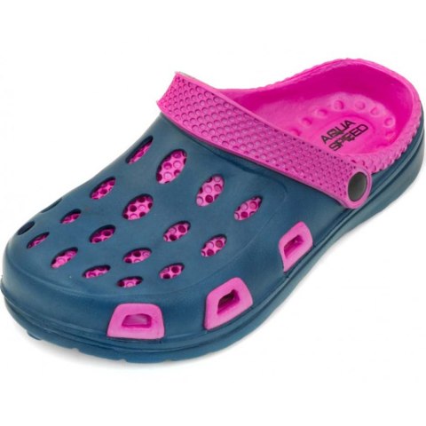 AQUA-SPEED Klapki basenowe dla dzieci Aqua-speed Silvi kol 49 różowo granatowe AQUA-SPEED Klapki basenowe dla dzieci Aqua-speed Silvi kol 49 różowo granatowe