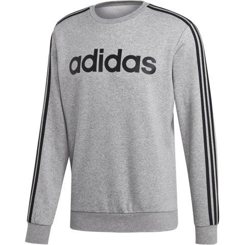 Adidas Bluza męska adidas Essentials 3 Stripes Crewneck Fleece szara EI4902