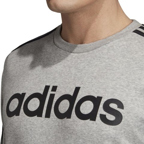 Adidas Bluza męska adidas Essentials 3 Stripes Crewneck Fleece szara EI4902 Adidas Bluza męska adidas Essentials 3 Stripes Crewneck Fleece szara EI4902