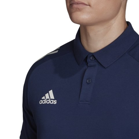 Adidas teamwear Koszulka męska adidas Condivo 20 Polo granatowo-biała ED9245 Adidas teamwear Koszulka męska adidas Condivo 20 Polo granatowo-biała ED9245