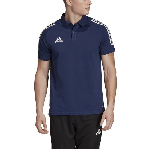 Adidas teamwear Koszulka męska adidas Condivo 20 Polo granatowo-biała ED9245 Adidas teamwear Koszulka męska adidas Condivo 20 Polo granatowo-biała ED9245