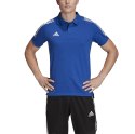 Adidas teamwear Koszulka męska adidas Condivo 20 Polo niebiesko-biała ED9237 Adidas teamwear Koszulka męska adidas Condivo 20 Polo niebiesko-biała ED9237