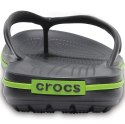 Crocs Klapki Crocs Crocband Flip grafitowo-zielone 11033 0A1