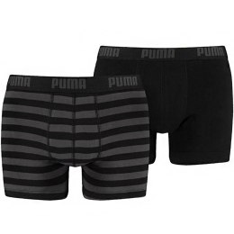 Puma Bokserki męskie Puma Stripe 1515 Boxer 2P czarne 907433 03/591015001 200