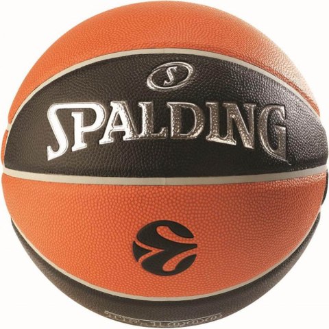 Spalding Piłka koszykowa Spalding Euroleague pomarańczowo-czarna TF-1000 Legacy 77100Z