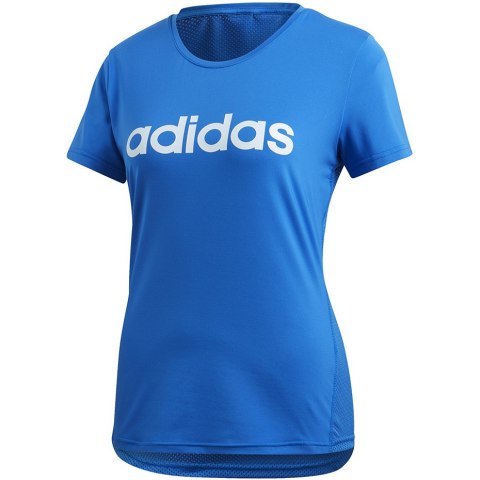 Adidas Koszulka damska adidas D2M Logo niebieska FL9230