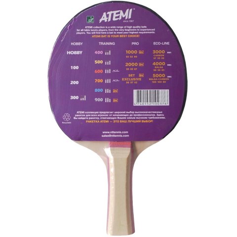 Atemi Rakietka do ping ponga New Atemi 300 concave Atemi Rakietka do ping ponga New Atemi 300 concave