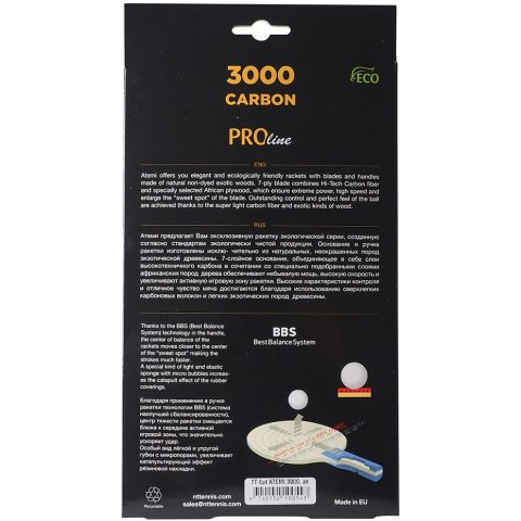 Atemi Rakietka do ping ponga New Atemi 3000 Pro anatomical Atemi Rakietka do ping ponga New Atemi 3000 Pro anatomical