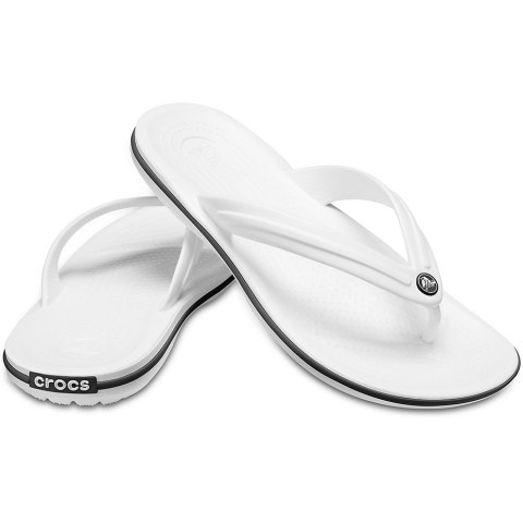 Crocs Klapki Crocs Crocband Flip białe 11033 100