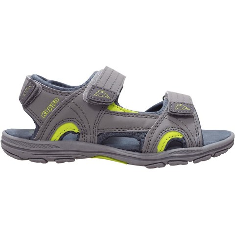 Kappa Sandały dla dzieci Kappa Early II K Footwear Kids szaro-limonkowe 260373K 1633