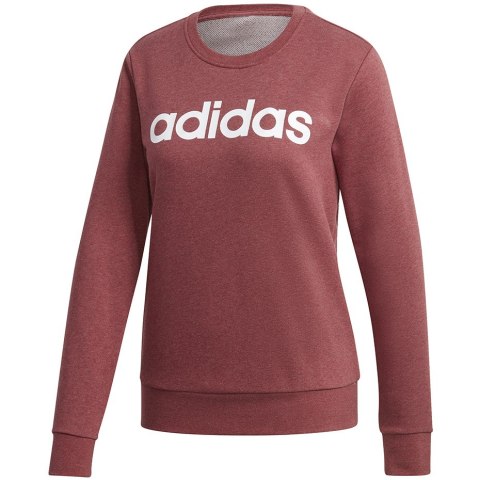 Adidas Bluza damska adidas Essentials Linear Crewneck bordowa GD2956