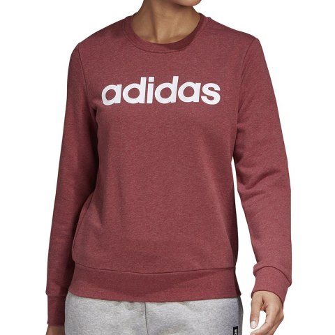 Adidas Bluza damska adidas Essentials Linear Crewneck bordowa GD2956 Adidas Bluza damska adidas Essentials Linear Crewneck bordowa GD2956