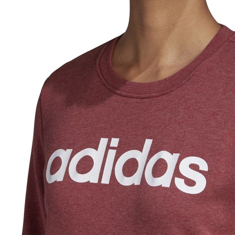 Adidas Bluza damska adidas Essentials Linear Crewneck bordowa GD2956 Adidas Bluza damska adidas Essentials Linear Crewneck bordowa GD2956