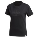 Adidas Koszulka damska adidas Brilliant Basics Tee czarna GD3818