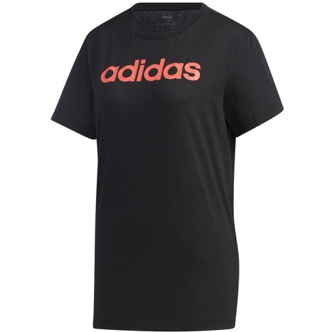 Adidas Koszulka damska adidas Essentials Linear Loose Tee czarna GL6333