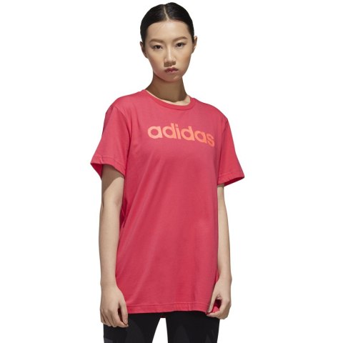 Adidas Koszulka damska adidas W E Linear L T różowa GD2911 Adidas Koszulka damska adidas W E Linear L T różowa GD2911