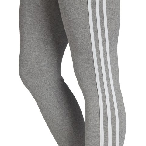 Adidas Legginsy damskie adidas Essentials 3 Stripes Tight jasnoszare FQ4123 Adidas Legginsy damskie adidas Essentials 3 Stripes Tight jasnoszare FQ4123