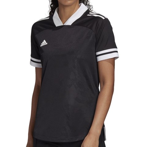 Adidas teamwear Koszulka damska adidas Condivo 20 Jersey czarna FT7245 Adidas teamwear Koszulka damska adidas Condivo 20 Jersey czarna FT7245