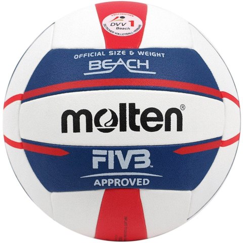 Molten Piłka siatkowa Molten plażowa V5B5000-DE FIVB DVV1 Molten Piłka siatkowa Molten plażowa V5B5000-DE FIVB DVV1